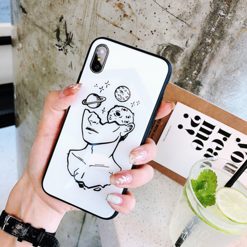 北歐冷淡風黑白線條iPhone手機殼