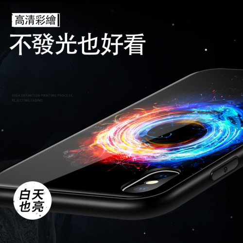 潮牌智能發光閃電手機殼，來電即亮，不發光也好看！