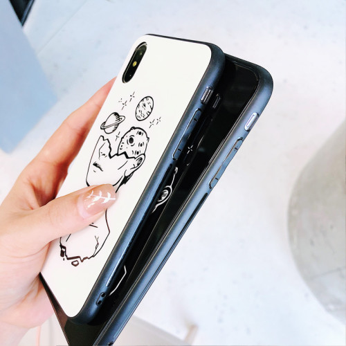 北歐冷淡風黑白線條iPhone手機殼