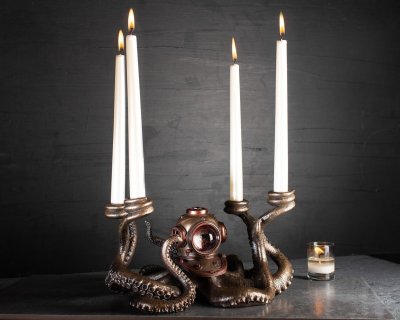 ??Limited time offer 50% OFF??Submersible Headed Octopus Candle Holder