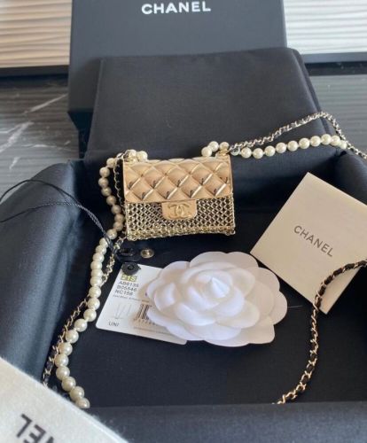 Chanel Long Necklace Golden
