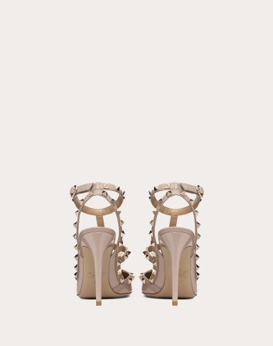 VALENTINO ROCKSTUD ANKLE STRAP PUMP WITH TONAL STUDS