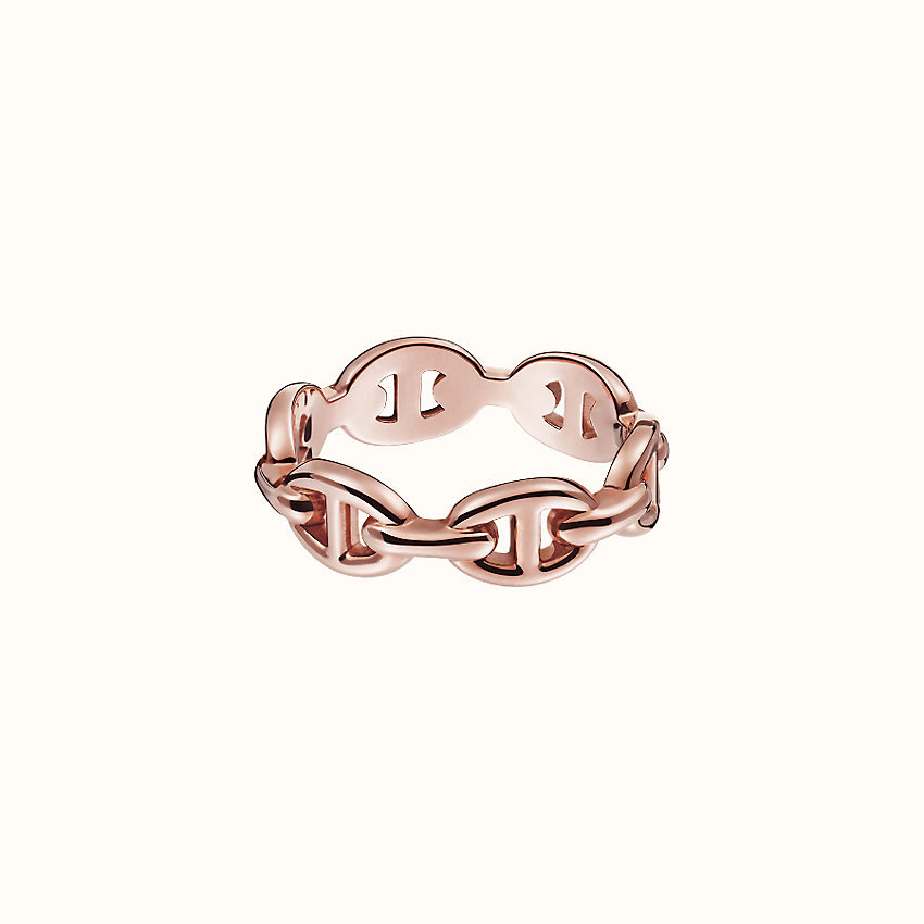 HERMES Chaine d'Ancre Enchainee ring