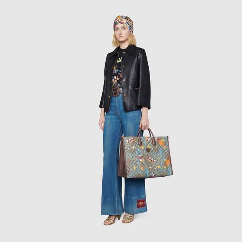 Disney x Gucci Donald Duck print tote bag