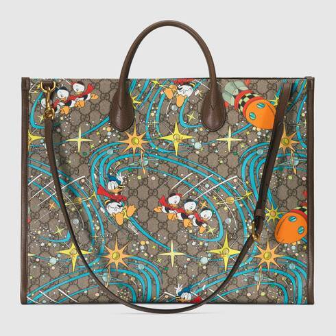 Disney x Gucci Donald Duck print tote bag