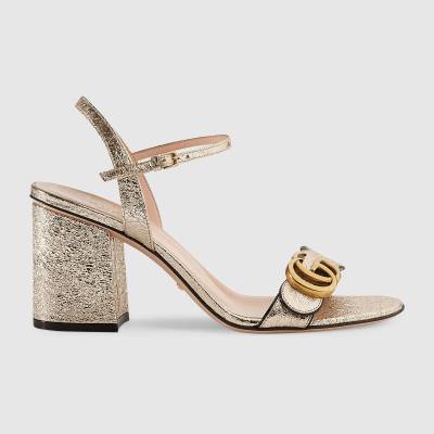 Gucci Leather mid-heel sandal