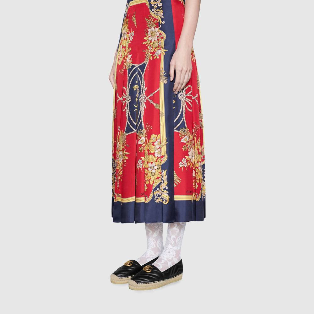 GUCCI Leather espadrille with Double G