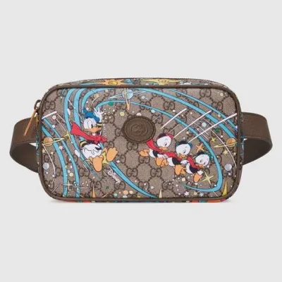 Disney x Gucci Donald Duck print belt bag