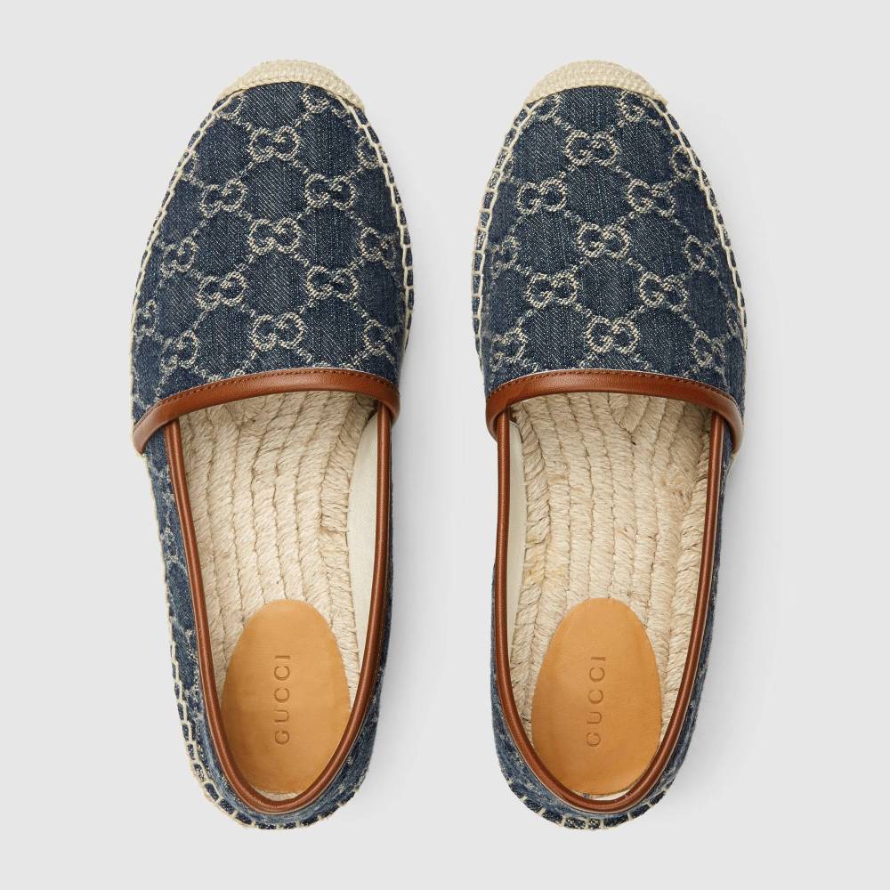 Gucci Unisex jacquard espadrille Blue