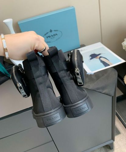 Prada Unisex Wheel Re-Nylon high-top sneakers