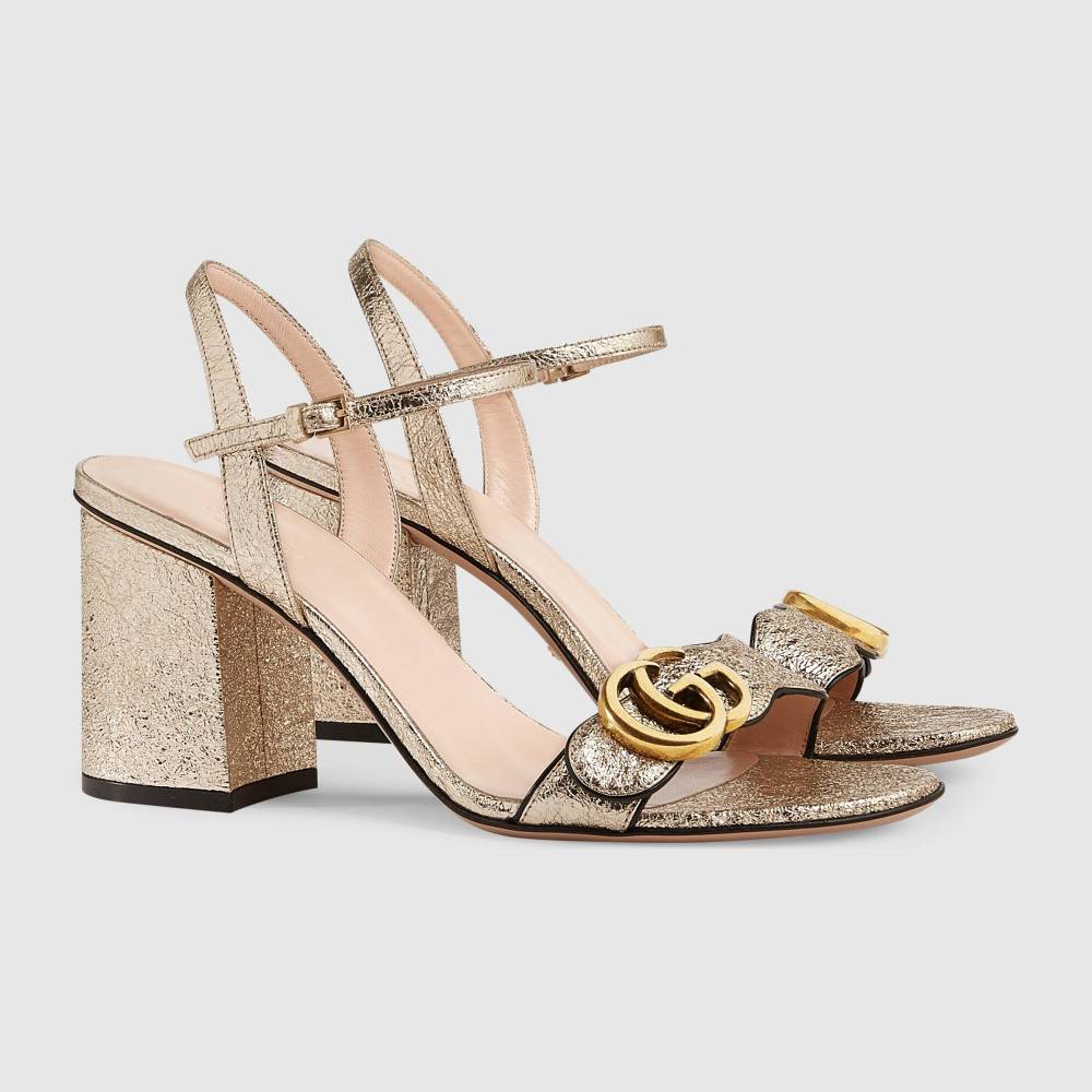 Gucci Leather mid-heel sandal
