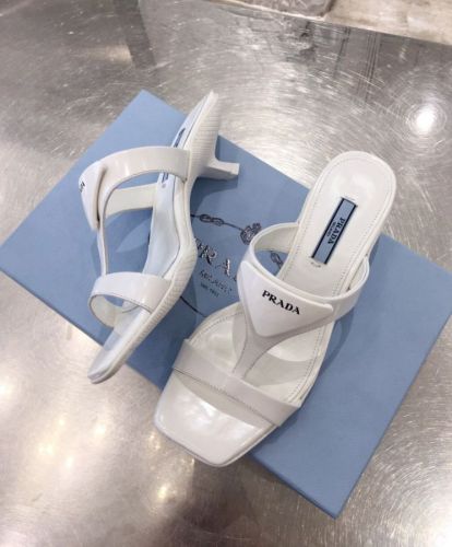 Prada Women's Brushed Leather Sandals 1XX589