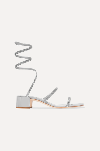 RENÉ CAOVILLA - Cleo crystal-embellished satin sandals