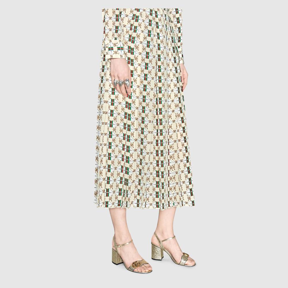 Gucci Leather mid-heel sandal