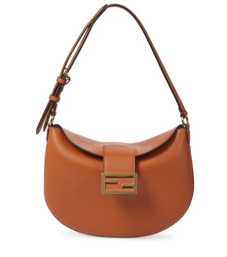 FENDI- Croissant Small leather shoulder bag