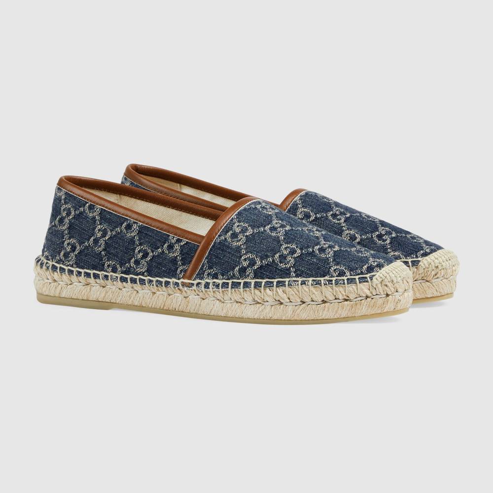 Gucci Unisex jacquard espadrille Blue