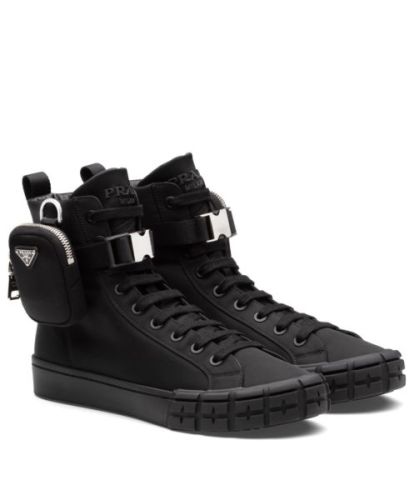 Prada Unisex Wheel Re-Nylon high-top sneakers