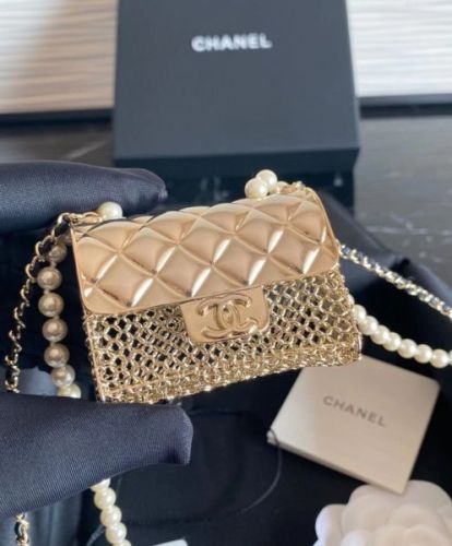 Chanel Long Necklace Golden