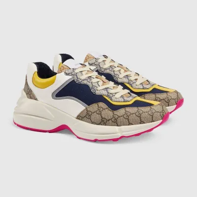 GUCCI - Rhyton series men's GG sneakers