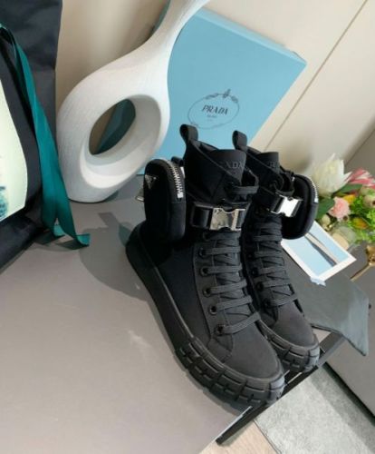 Prada Unisex Wheel Re-Nylon high-top sneakers