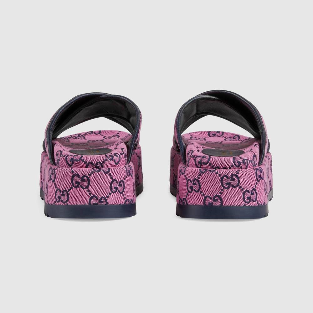 GUCCI GG Multicolor platform sandal