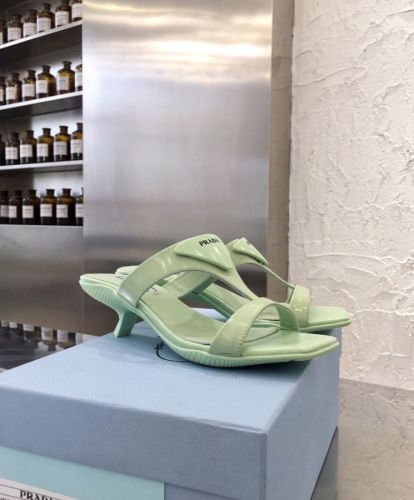 Prada Women's Brushed Leather Sandals 1XX589