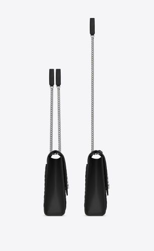 SAINT LAURENT ENVELOPE LARGE BAG IN MIX MATELASSÉ GRAIN DE POUDRE EMBOSSED LEATHER