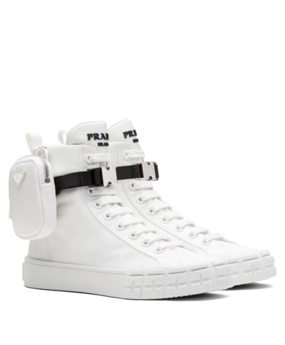 Prada Unisex Wheel Re-Nylon high-top sneakers