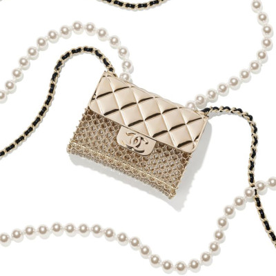 Chanel Long Necklace Golden