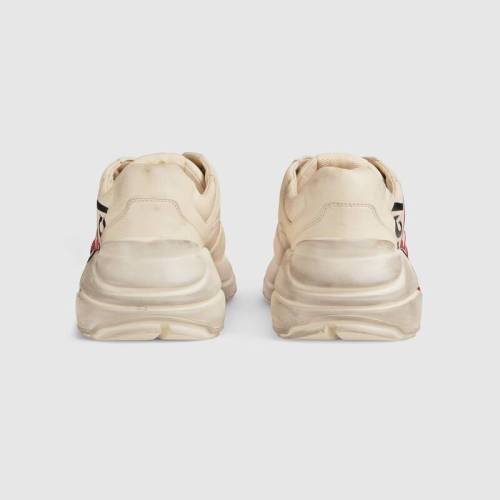 GUCCI - Rhyton series ladies lip print sneakers