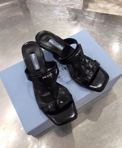 Prada Women's Brushed Leather Sandals 1XX589