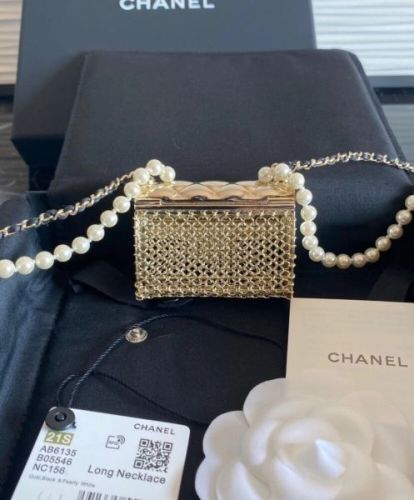 Chanel Long Necklace Golden