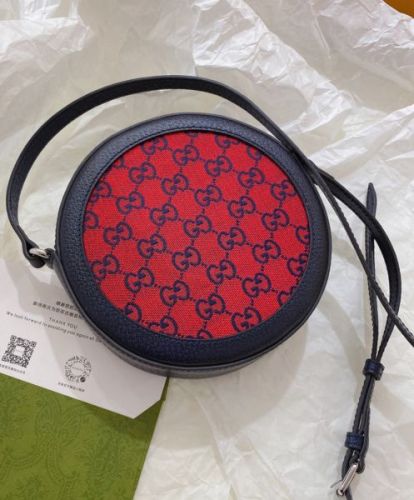 Gucci GG Multicolour Shoulder Bag 658825 Red