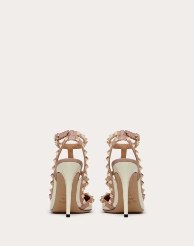 VALENTINO ROCKSTUD ANKLE STRAP PUMP WITH TONAL STUDS