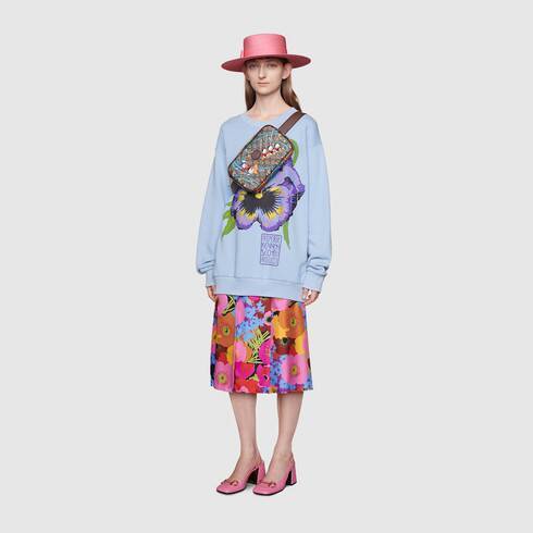 Disney x Gucci Donald Duck print belt bag