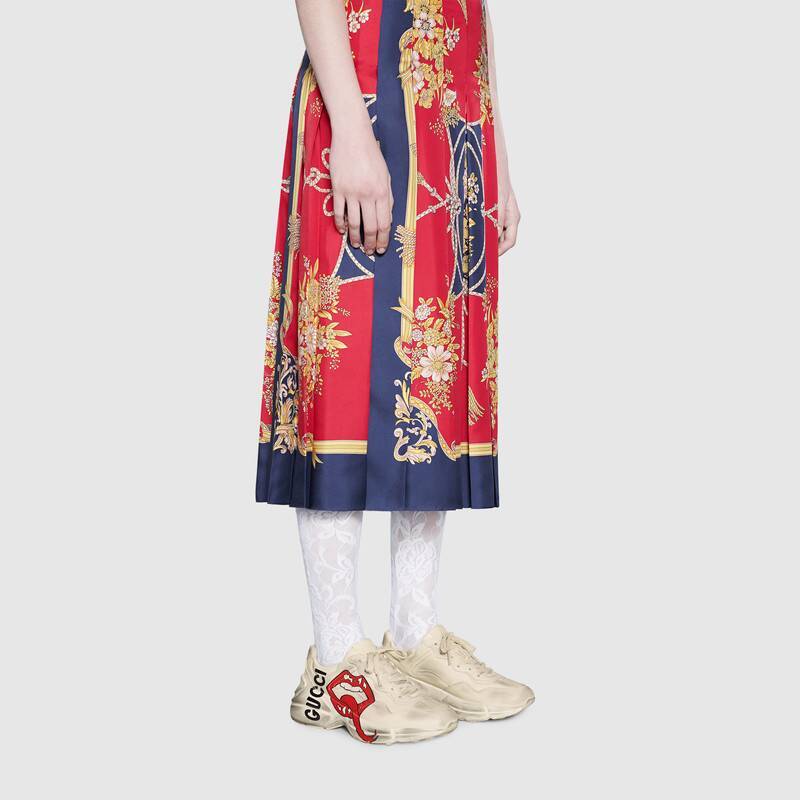 GUCCI - Rhyton series ladies lip print sneakers