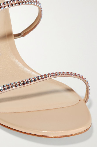 RENÉ CAOVILLA - Cleo crystal-embellished satin sandals