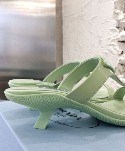 Prada Women's Brushed Leather Sandals 1XX589