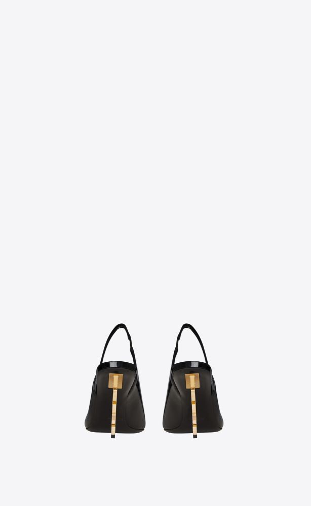 YSL OPYUM SLINGBACK PUMPS IN PATENT