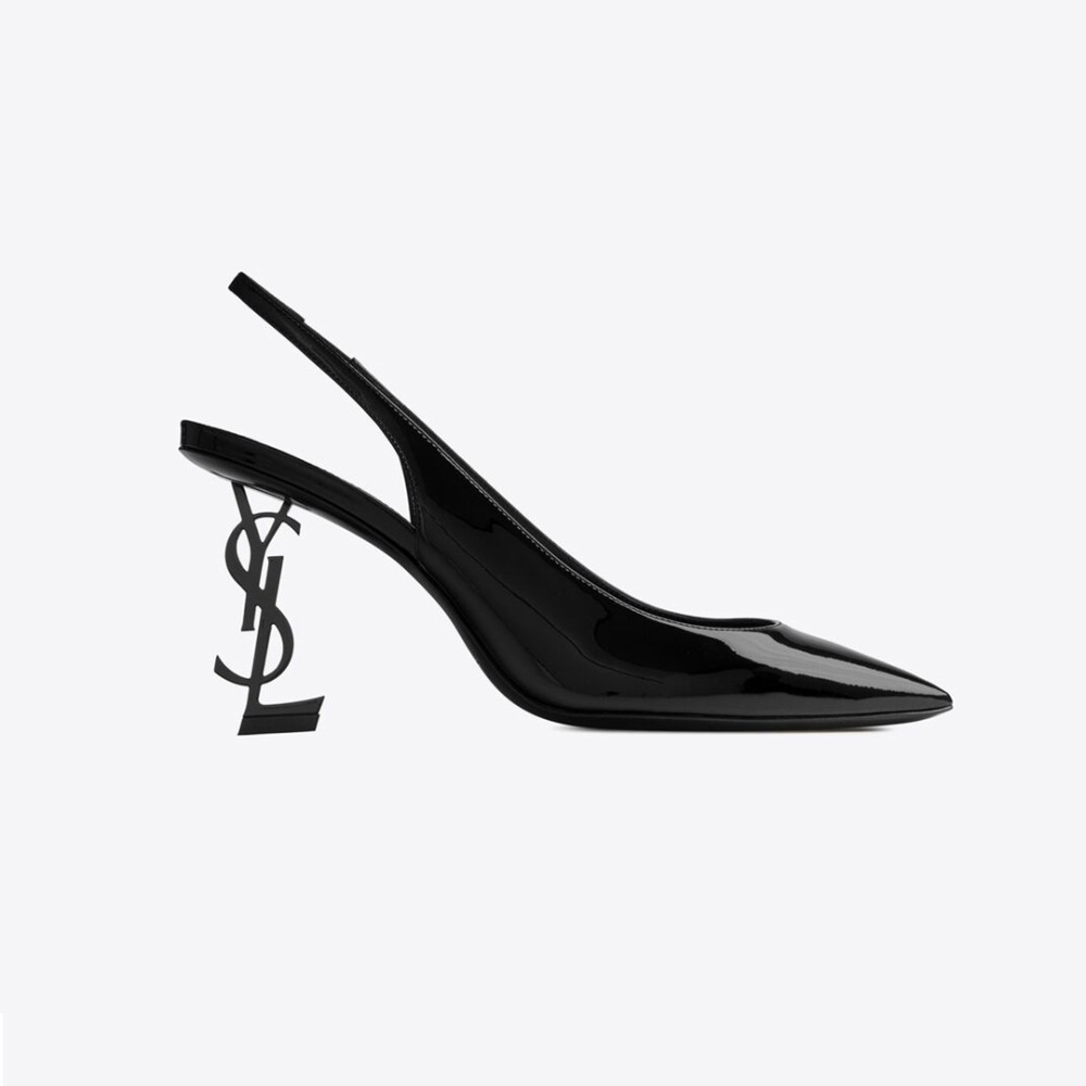 YSL OPYUM SLINGBACK PUMPS IN PATENT