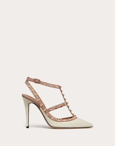 VALENTINO ROCKSTUD ANKLE STRAP PUMP WITH TONAL STUDS