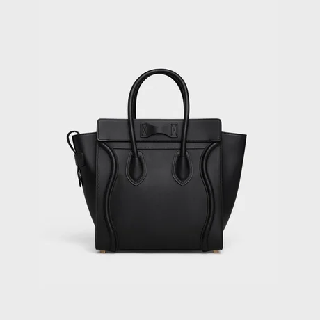 CELINE MICRO LUGGAGE HANDBAG IN SMOOTH CALFSKIN BLACK