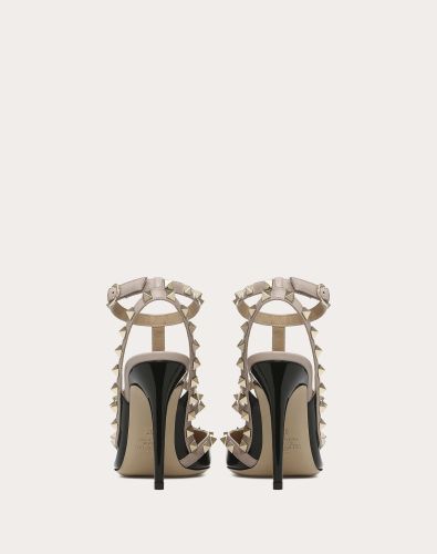 VALENTINO ROCKSTUD ANKLE STRAP PUMP WITH TONAL STUDS