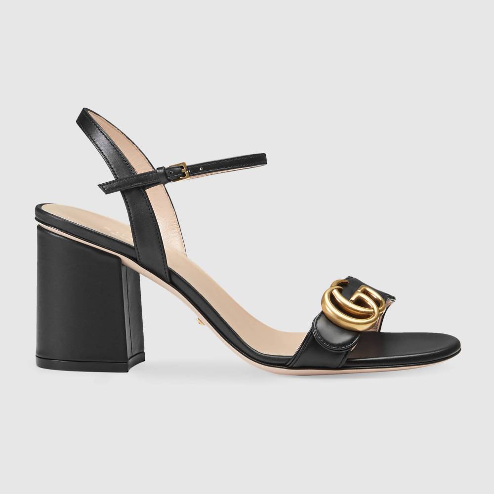 Gucci Leather mid-heel sandal