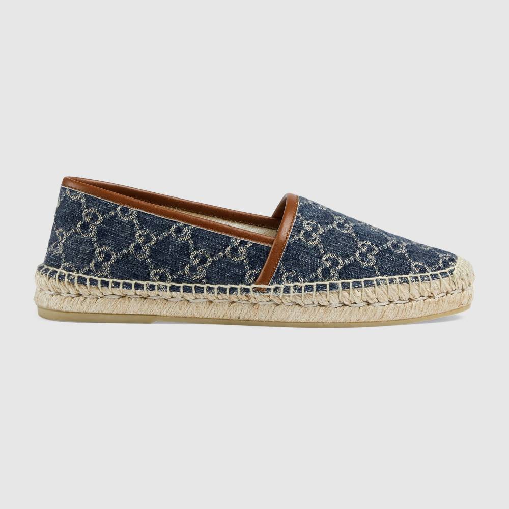 Gucci Unisex jacquard espadrille Blue