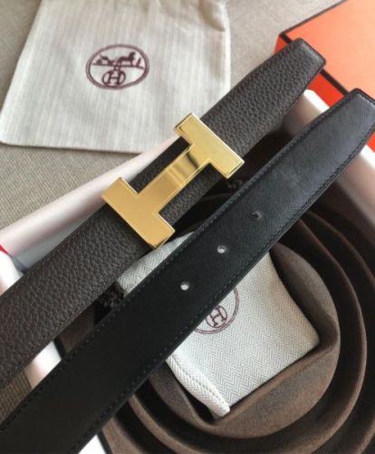Hermes Women's Quizz belt buckle & Reversible leather strap