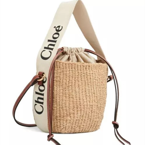 Chloe Small Woody Basket Cream
