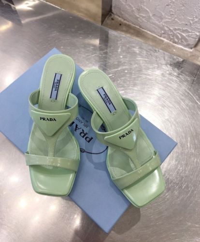 Prada Women's Brushed Leather Sandals 1XX589