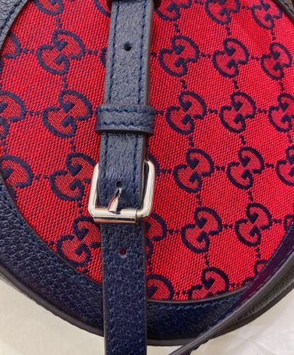 Gucci GG Multicolour Shoulder Bag 658825 Red