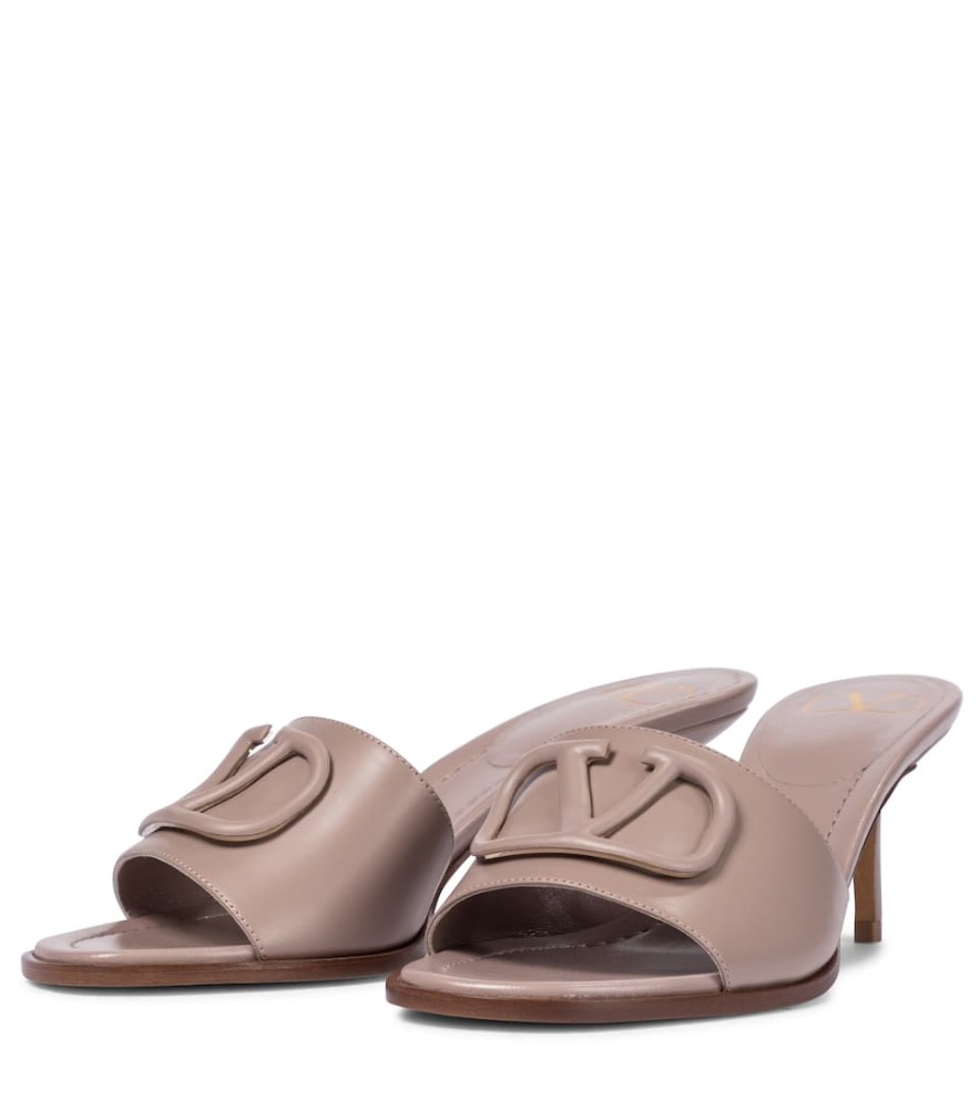 VALENTINO - Valentino Garavani VLOGO leather sandals